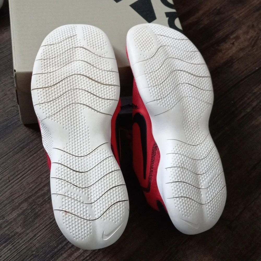 Nike Flex Experience Running Gym Trainer Shoes Sneakers Red White Black 7 Wmns - Picture 2 of 6